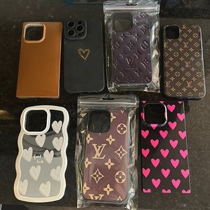 7 iPhone 14 Pro Max Phone Cases. Never Used. Brand New